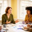 Client success lead discussing automation results with a UK business team